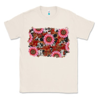 Natural valentine's day sunflowers leopard cowhide background Classic Tee - RanaPortraitStore