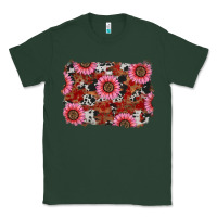 Sports Green valentine's day sunflowers leopard cowhide background Classic Tee - RanaPortraitStore