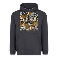 Smoke cowhide leopard seamless pattern Heavyweight Hoodie - HRA Design Shop