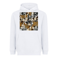 White cowhide leopard seamless pattern Heavyweight Hoodie - HRA Design Shop