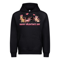 Black happy valentines day cats Urban Hoodie - MaliasSmallBusiness