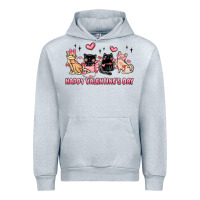 Heather Grey happy valentines day cats Urban Hoodie - MaliasSmallBusiness