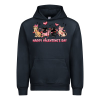 Navy happy valentines day cats Urban Hoodie - MaliasSmallBusiness