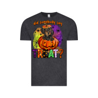 Vintage Black did somebody say treat Vintage Tee - BarkalooDesign