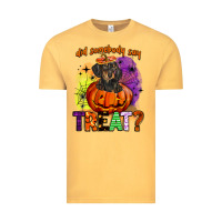 Vintage Mustard did somebody say treat Vintage Tee - BarkalooDesign