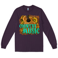 Plum country music western Long Sleeve Tee - texasbilliewilder