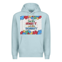 Blue Mist see the ability not the disability Premium Hoodie - MaliasSmallBusiness