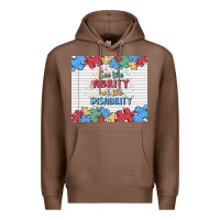 Chestnut see the ability not the disability Premium Hoodie - MaliasSmallBusiness