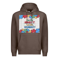 Coffee see the ability not the disability Premium Hoodie - MaliasSmallBusiness