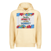 Pina Colada see the ability not the disability Premium Hoodie - MaliasSmallBusiness
