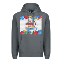 Rock see the ability not the disability Premium Hoodie - MaliasSmallBusiness