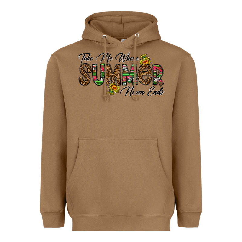 Take Me Where Summer Never Ends Heavyweight Hoodie by CowhideDigitalArt | Teevron
