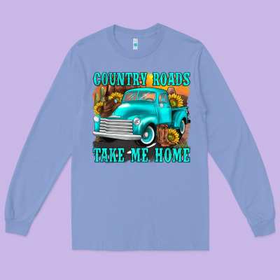 Long Sleeve Tee country roads take me home western