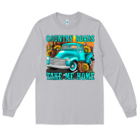 Moon Dust country roads take me home western Long Sleeve Tee - texasbilliewilder