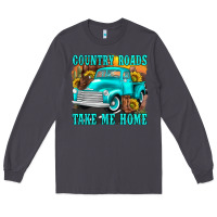 Smoke country roads take me home western Long Sleeve Tee - texasbilliewilder