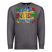 Charcoal Heather fight for autism awareness Premium Sweatshirt - Artiststas
