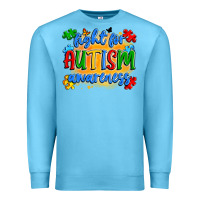 Ocean Blue fight for autism awareness Premium Sweatshirt - Artiststas