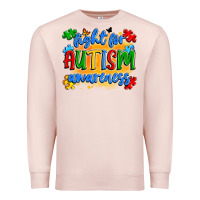 Pale Pink fight for autism awareness Premium Sweatshirt - Artiststas