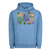 Pigment Pebble Blue tax preparer Urban Hoodie - MaliasSmallBusiness