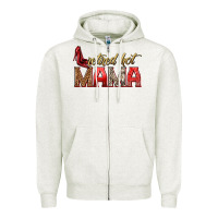 Oatmeal Heather retired hot mama Zipper Hoodie - texasbilliewilder