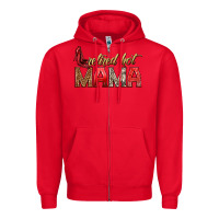 Red retired hot mama Zipper Hoodie - texasbilliewilder