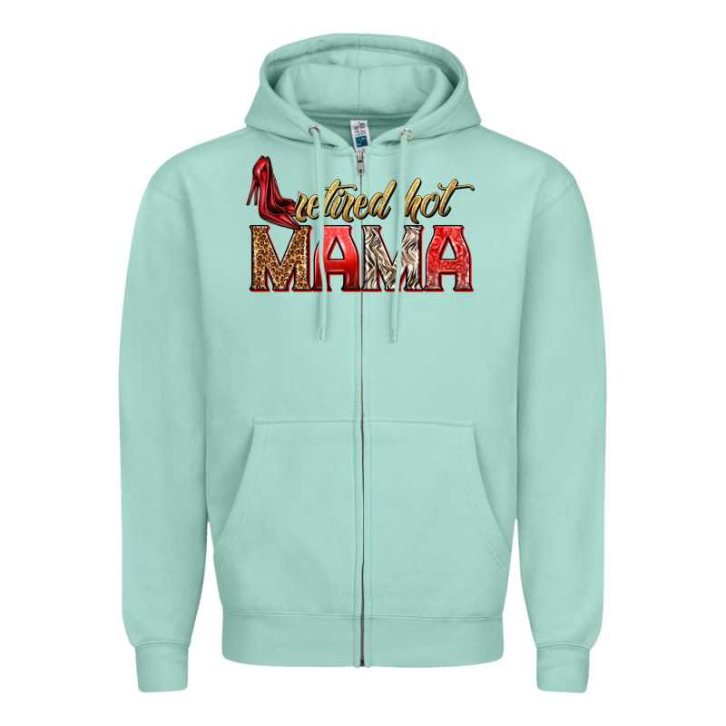 Retired Hot Mama Zipper Hoodie by texasbilliewilder | Teevron