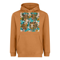 Meerkat charolais cow and sunflowers seamless pattern Heavyweight Hoodie - HRA Design Shop
