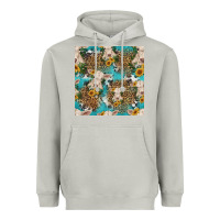 Moon Dust charolais cow and sunflowers seamless pattern Heavyweight Hoodie - HRA Design Shop
