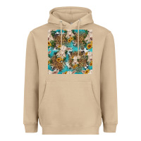 Mushroom charolais cow and sunflowers seamless pattern Heavyweight Hoodie - HRA Design Shop