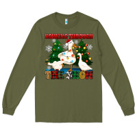 Army Green honking through the snow Long Sleeve Tee - Zillion Design Studio