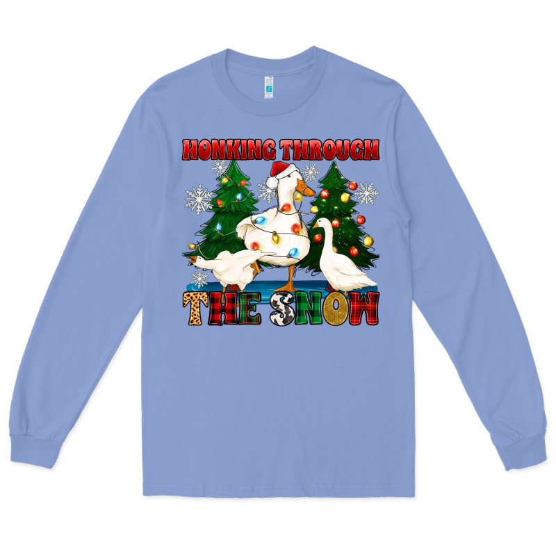 Honking Through The Snow Long Sleeve Tee by Zillion Design Studio | Teevron