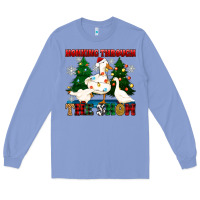 Colony Blue honking through the snow Long Sleeve Tee - Zillion Design Studio