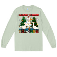 Matcha honking through the snow Long Sleeve Tee - Zillion Design Studio
