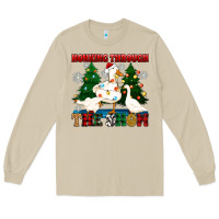 Mushroom honking through the snow Long Sleeve Tee - Zillion Design Studio