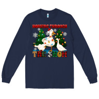 Navy honking through the snow Long Sleeve Tee - Zillion Design Studio