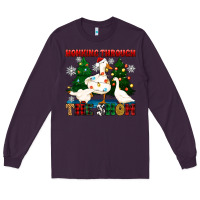 Plum honking through the snow Long Sleeve Tee - Zillion Design Studio