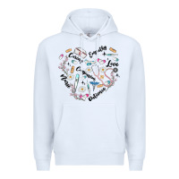 White nurse Premium Hoodie - MaliasSmallBusiness