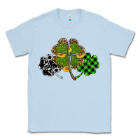 Dusty Blue st patricks day shamrock gold Classic Tee - RanaPortraitStore