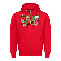 Red strawberry coffee cups Zipper Hoodie - Zillion Design Studio