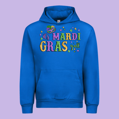 It's Mardi Gras Y'all Urban Hoodie Designed By Maliassmallbusiness