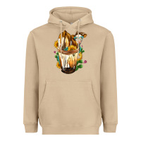 Mushroom simmental cow bobba cup Heavyweight Hoodie - FaDigitalArtStudio