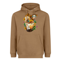 Toasted Coconut simmental cow bobba cup Heavyweight Hoodie - FaDigitalArtStudio