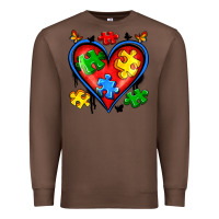 Chestnut autism heart Premium Sweatshirt - Artiststas