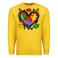 Lemon autism heart Premium Sweatshirt - Artiststas