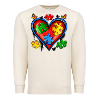 Sandshell autism heart Premium Sweatshirt - Artiststas