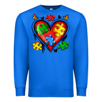 True Royal autism heart Premium Sweatshirt - Artiststas