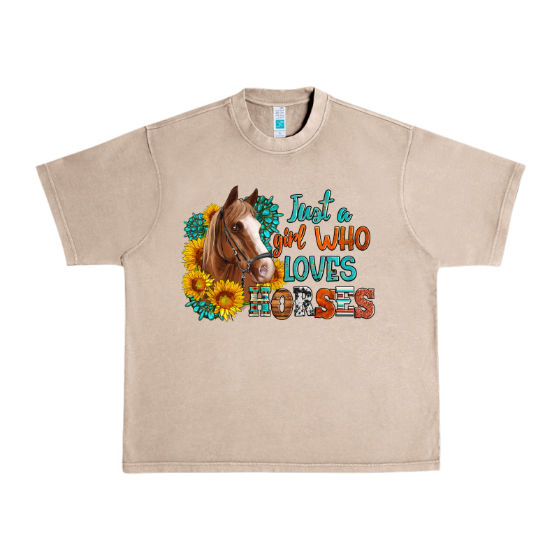 Just A Girl Who Loves Horses Urban Heavy Tee by Artiststas | Teevron