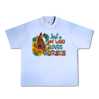 Grape Ice just a girl who loves horses Urban Heavy Tee - Artiststas