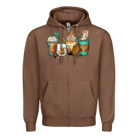 Chestnut jesus coffee cups Zipper Hoodie - Zillion Design Studio
