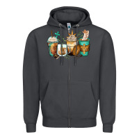Smoke jesus coffee cups Zipper Hoodie - Zillion Design Studio